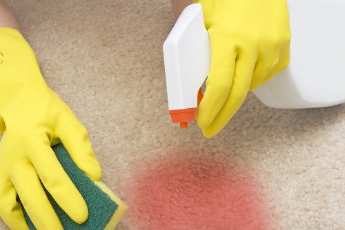 Commercial carpet maintenance for a business interior in Ealing