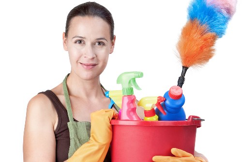 A professional move-in cleaning team preparing a home in Ealing