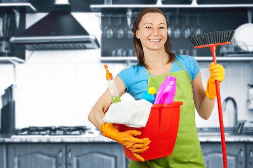 Turnover cleaning for a furnished apartment in Ealing before check-in