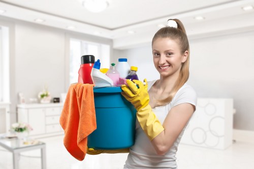 Deep cleaning preparation for a workplace in Ealing