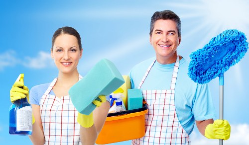 Local cleaner working in an Ealing property interior